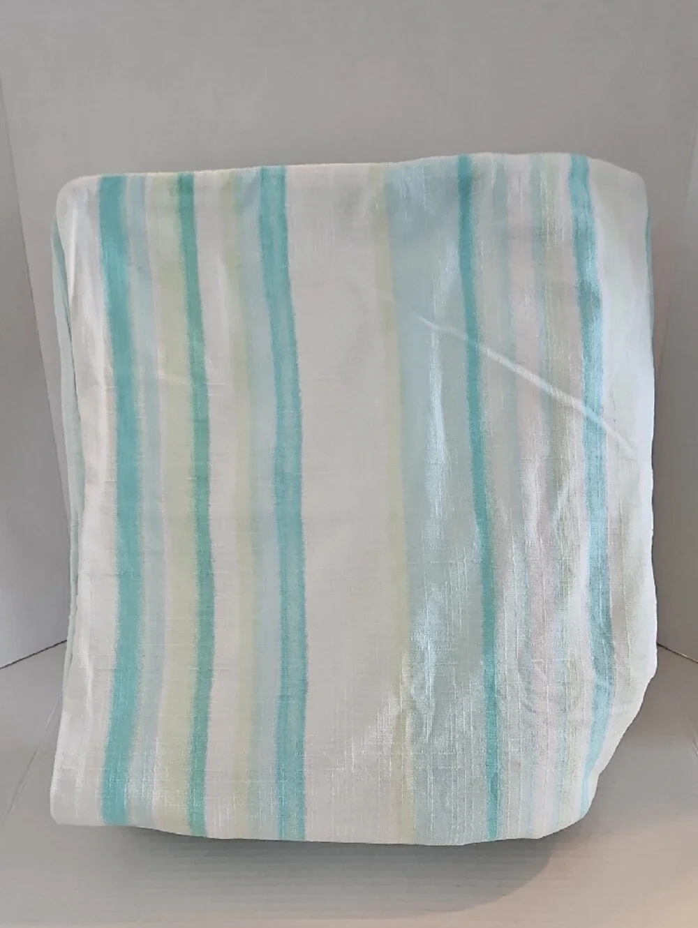 Liz Claiborne Aqua Blue Yellow Green Cotton Duvet Cover